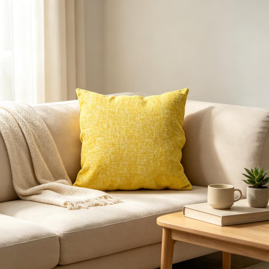Soft Woven Solid Color Square Throw Pillow Cover 45x45cm, Decorative Cushion Case for Sofa Bedroom Home Decor