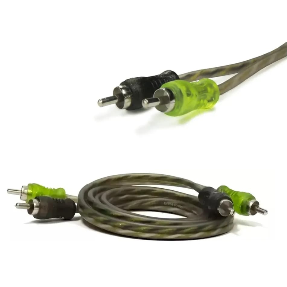 CABO RCA 1 METRO SILICONADO SERIES 200P 4MM CONECTOR PVC - TECHNOISE