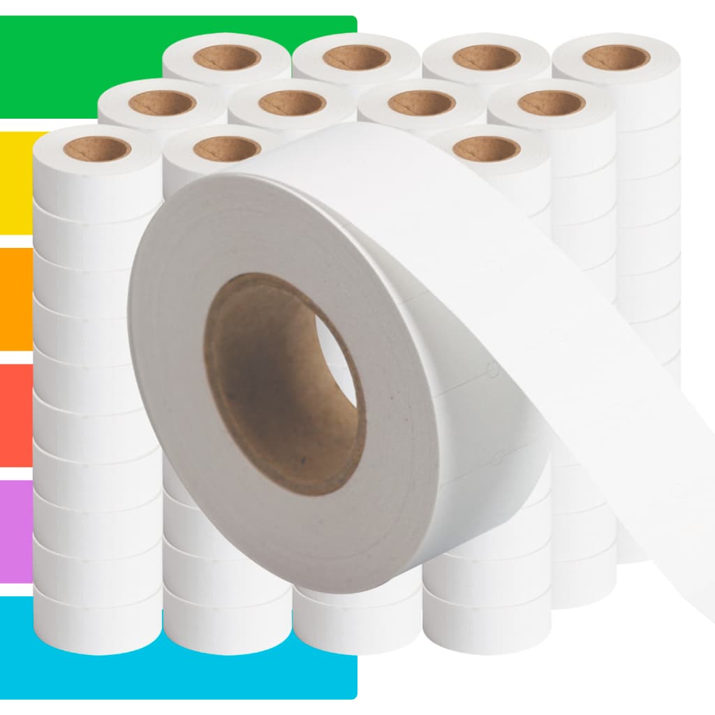 Etiqueta refil Etiquetadora Fixxar MX-5500 (21x12mm) - 120 rolos com 1000