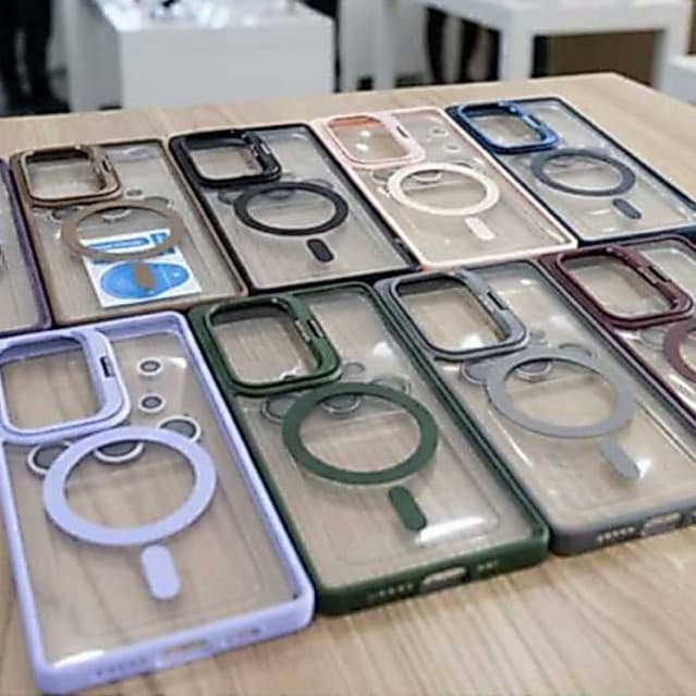 CAPA MAGNÉTICA SAMSUNG S25 ULTRA MEGSAFE PROTEÇÃO INTEGRADA+PELICULA DE CAMERA RESISTENTE MODA LUXO