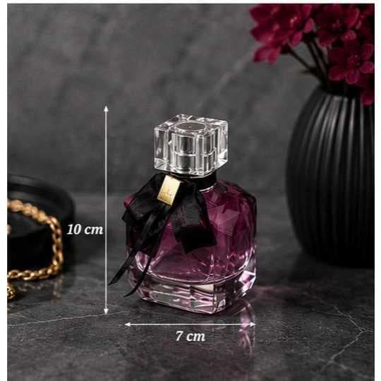 Pote Para Perfume 30ml Vidro Roxo E Spray R.Wc41