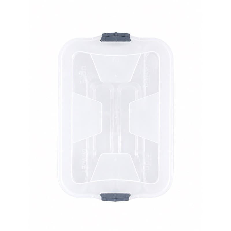 Organizador de Talheres com Tampa e Trava Porta Talheres para Gaveta Cozinha com Divisórias