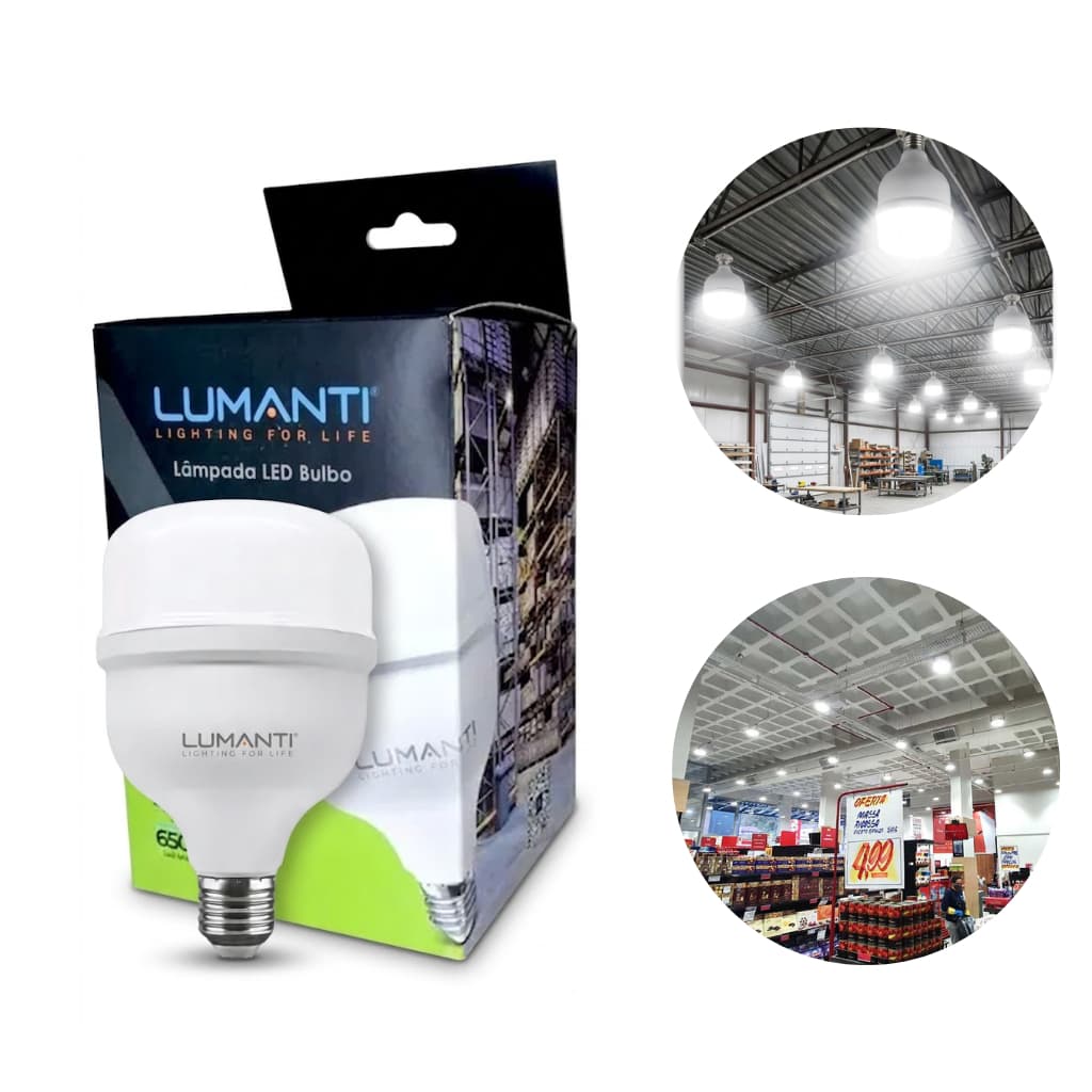 Lampada Led High Power 50w Lumanti 4000lm 6500k E27 Bivolt