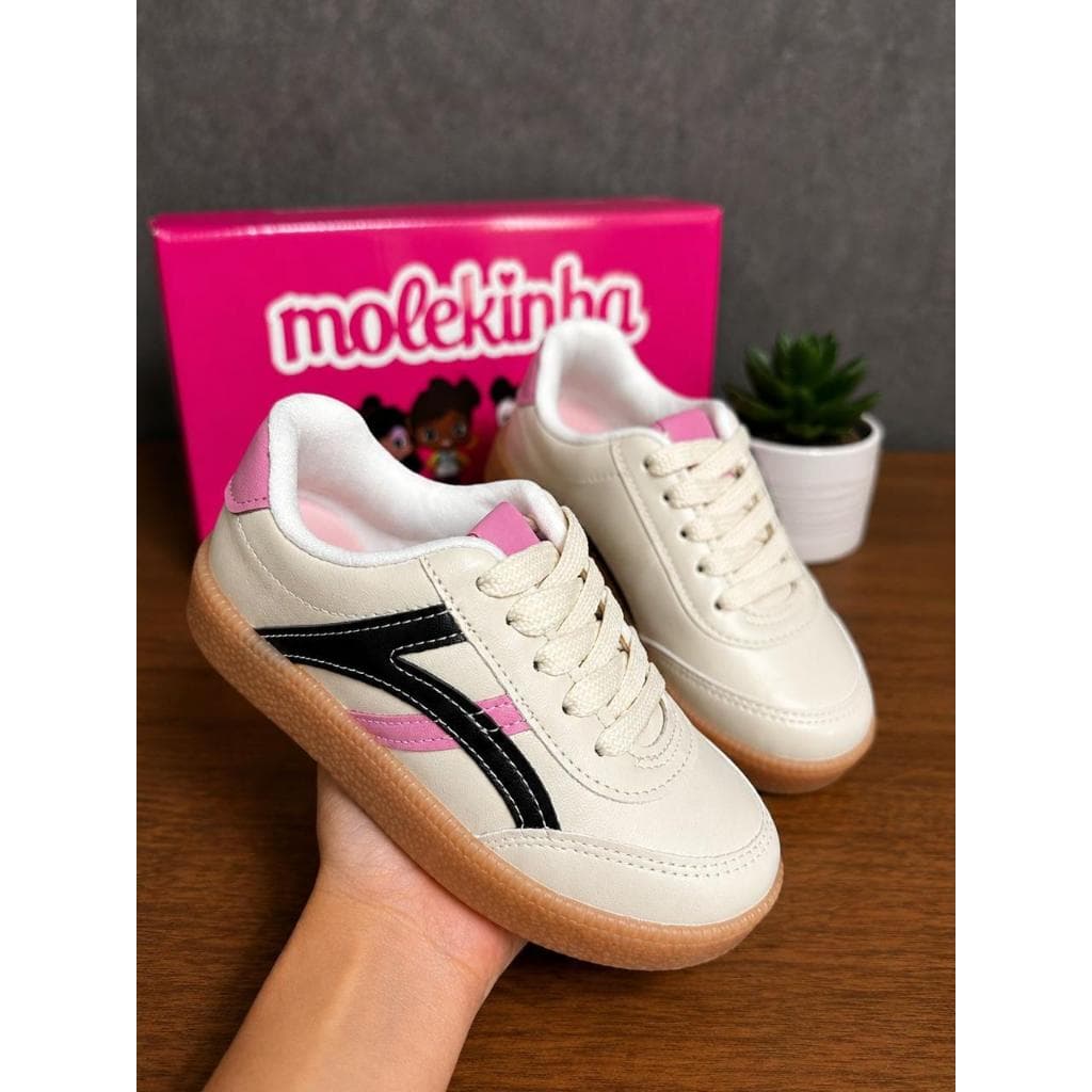 Tênis Jogging Infantil Menina Molekinha Casual Conforto Escolar Moda Passeio 2582.103 Barato Promoção