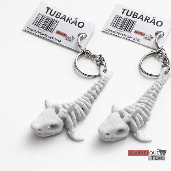 Chaveiro Tubarão Esqueleto