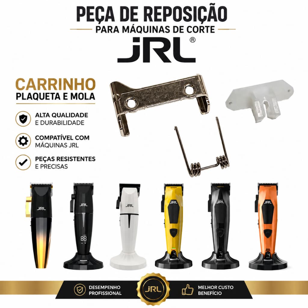 Kit de Reposição para Máquina De Corte JRL Carrinho Plaqueta e Mola Peças para Máquina JRL KIT REPARO ORIGINAL JRL