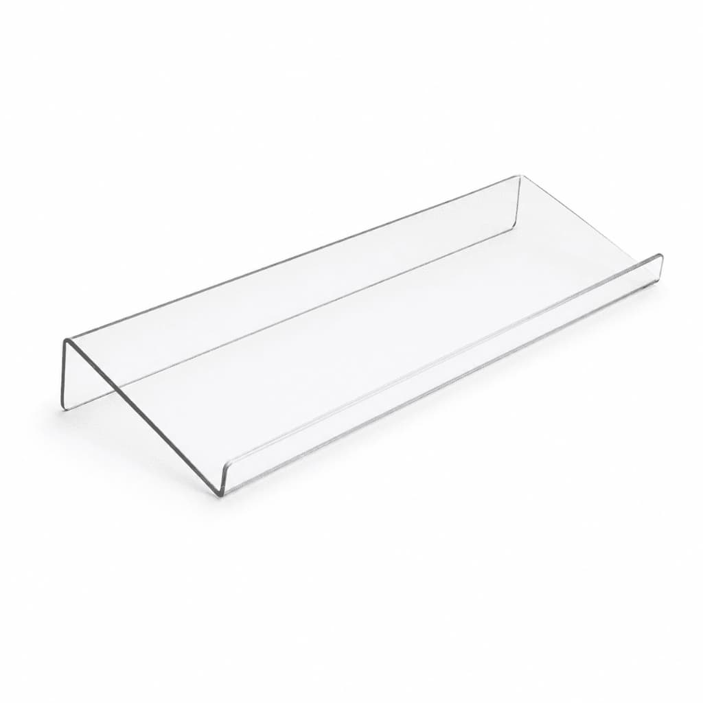 Suporte Inclinado Teclado Gamer Acrílico Cristal Transparente PC Escritório Organização Mesa