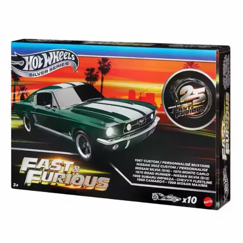 Hot Wheels Fast & Furious pack c/10 carrinhos da serie