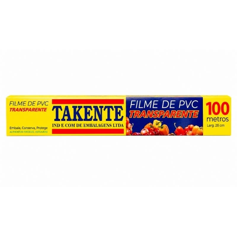Filme PVC Transparente Takente 28cm x 100m
