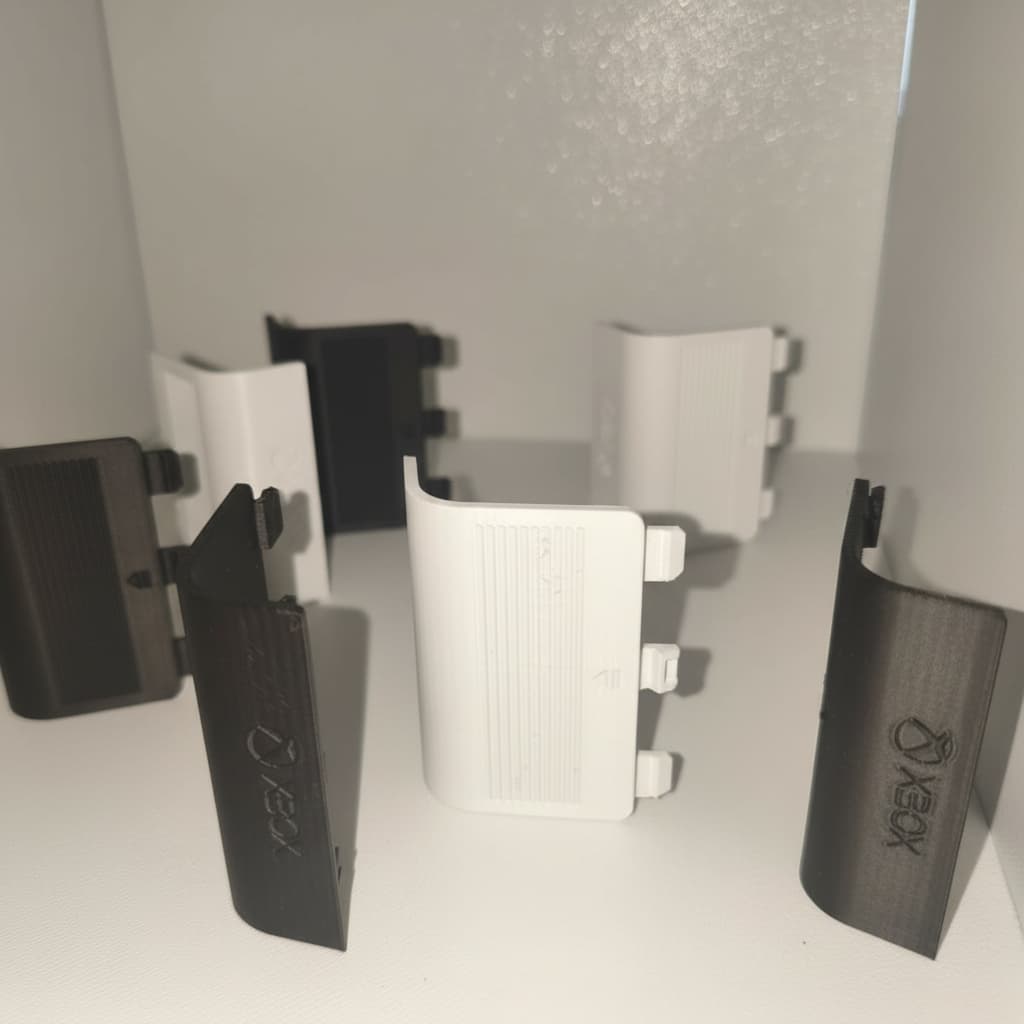 Tampa Traseira Bateria Pilha Do Controle Para Xbox Séries S / X Preta OU BRANCA IMPRESSAO 3D