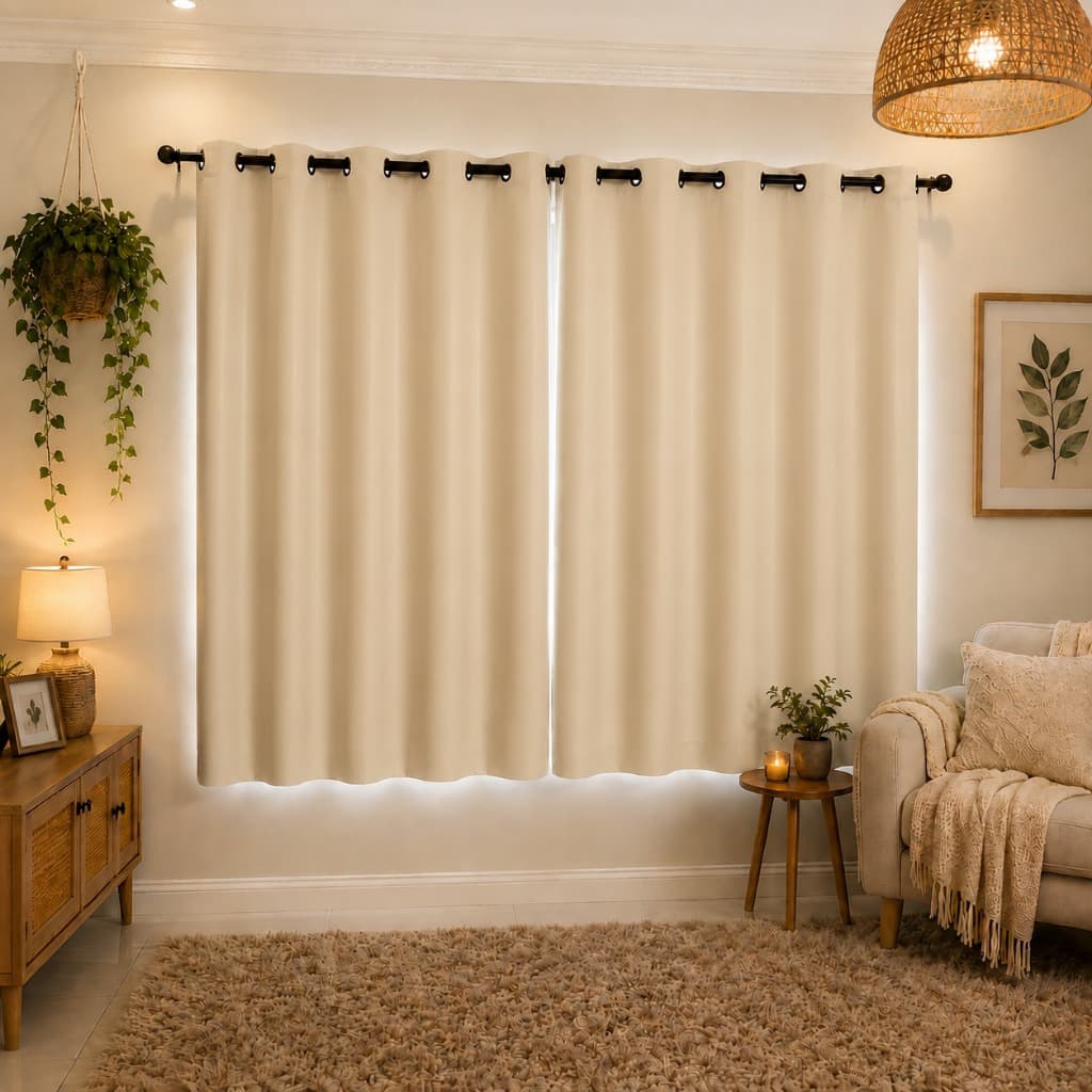 Cortina PVC 100% Blackout/Blecaute 2,80x2,50m  Corta Luz Impermeável Privacidade