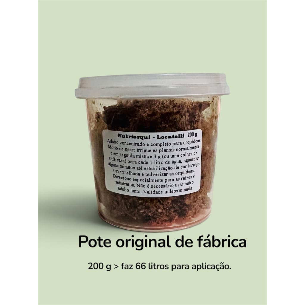Adubo profissional Nutriorqui Locatelli - pote 200 G