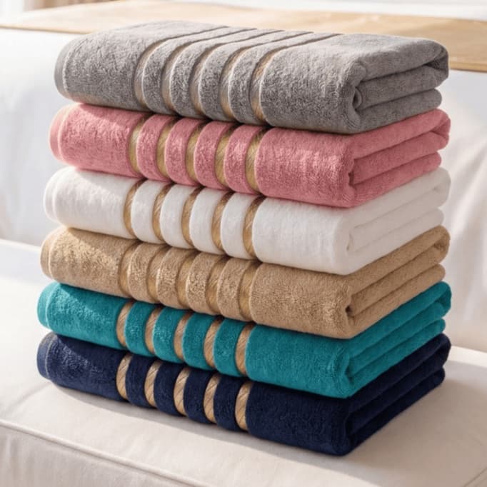 Kit 4 Toalha de Banho Grande Felpuda Premium 100% Algodão Alta Absorção