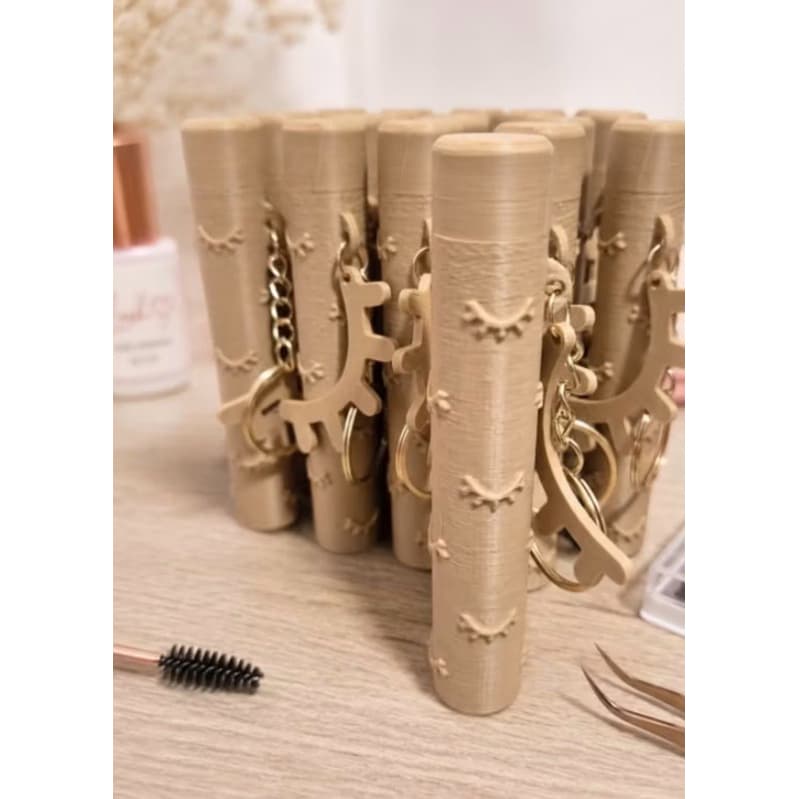 Kit  Porta escova de cílios/sobrancelhas 3D - Coração | Borboleta | Floral |Cilíos