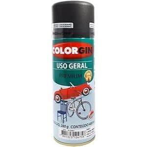 Colorgin Automotivo Spray 350 ml Preto Fosco