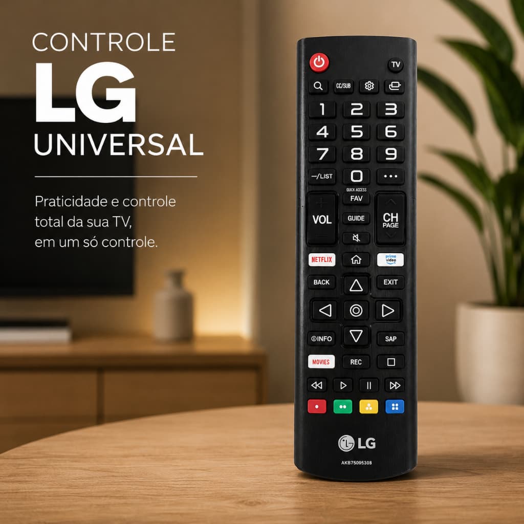 Controle Remoto TV LG Universal Smart LED LCD