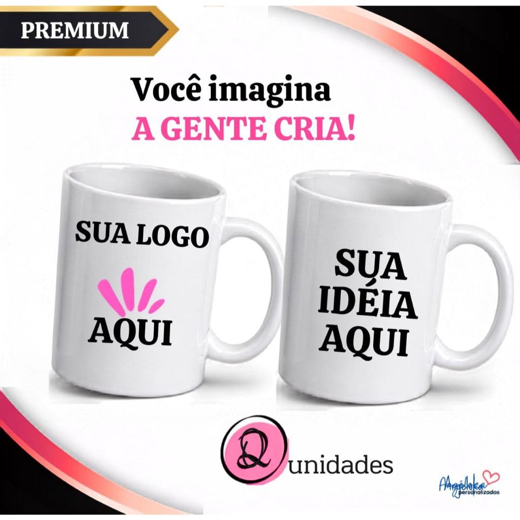 Kit 2 Canecas Personalizadas  325ml - Envie sua idéia que a gente cria!