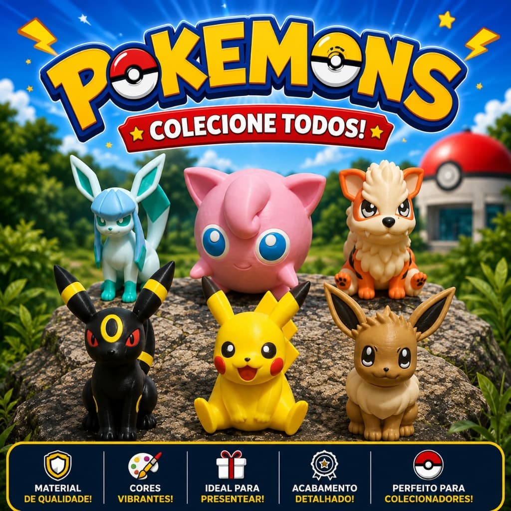 Miniaturas Pokémon 8cm Colecionáveis | Bonecos Pokémon