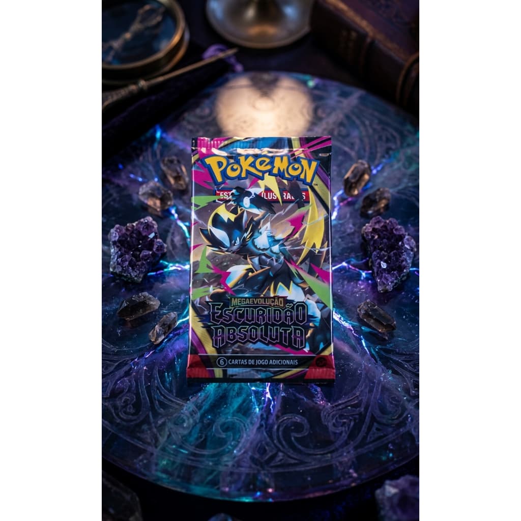 Booster com 6 Cartas Pokémon Mega Evolução Cards Em Português Copag