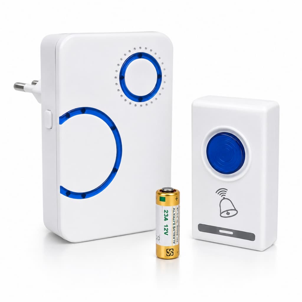 Campainha inteligente sem fio + bateria bivolt - 36 toques molódicos