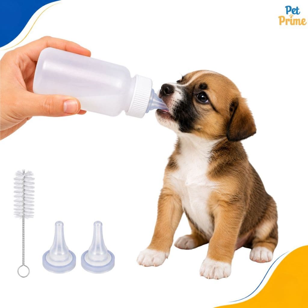 Mamadeira filhote Cachorro Gato Pet com 3 Bicos e Limpador 50 ml Savana Pet