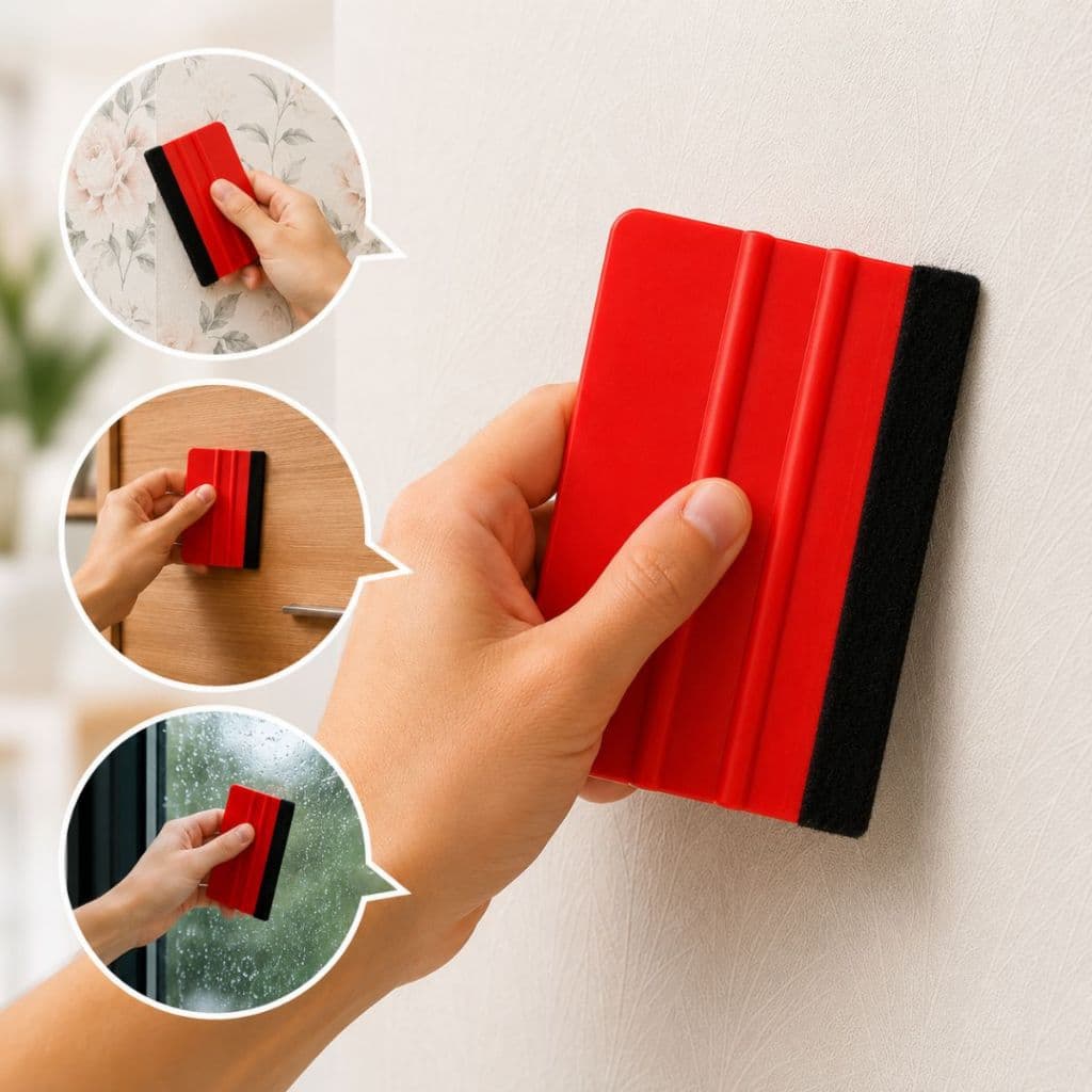 Espátula para Envelopamento Flexível Vinil Adesivo Sem Bolhas Acabamento Profissional Rápido