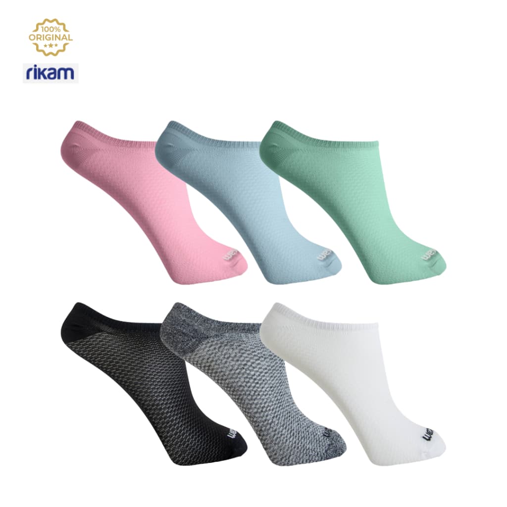 Kit 3 pares Meia Feminina Micro Invisível Poliamida