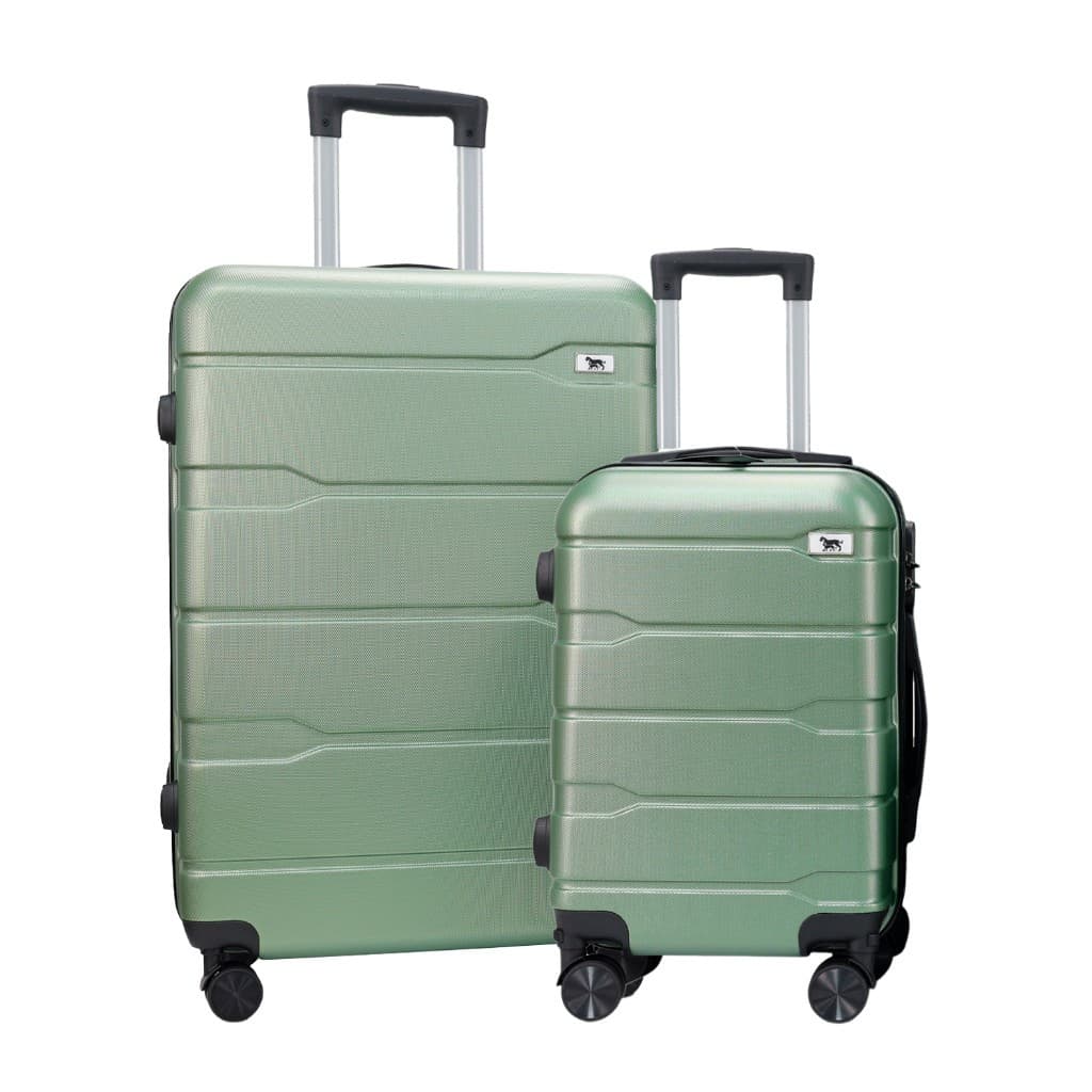 Kit 2 Malas de Viagem Conjunto Bordo e Despacho 18 e 24 Polegadas 10kg 23kg Padrão ANAC Rodas 360 Cadeado ABS M1-M6