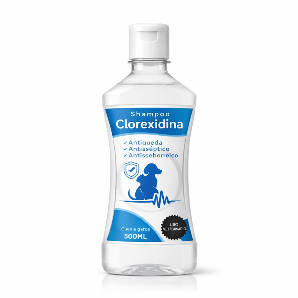 Shampoo Clorexidina Antisseborréico Antisséptico Antiqueda 500ml Petside Para Cães E Gatos