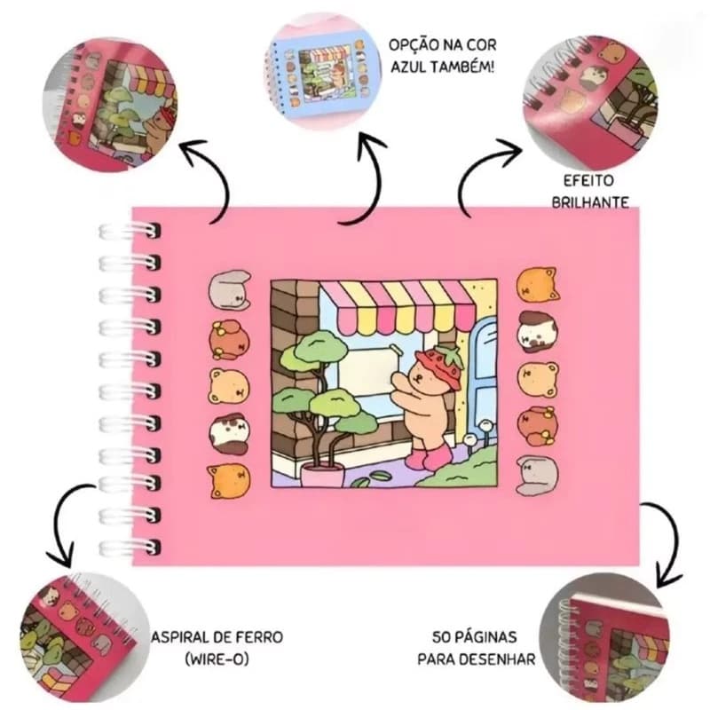 Livro Colorir Boobiie Gooodss Capa dura 50 folhas