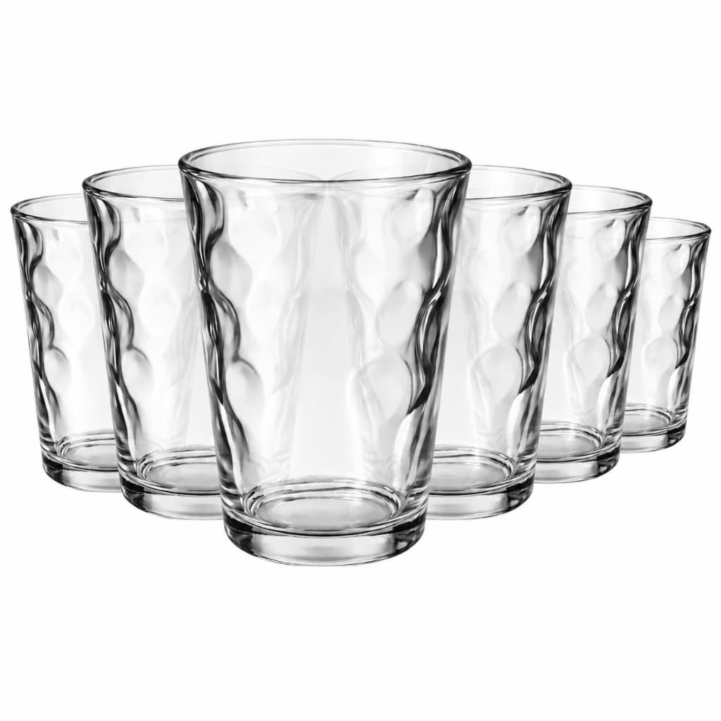 Jogo 6 Copos de Vidro 190ml – Copo para Água, Suco e Bebidas