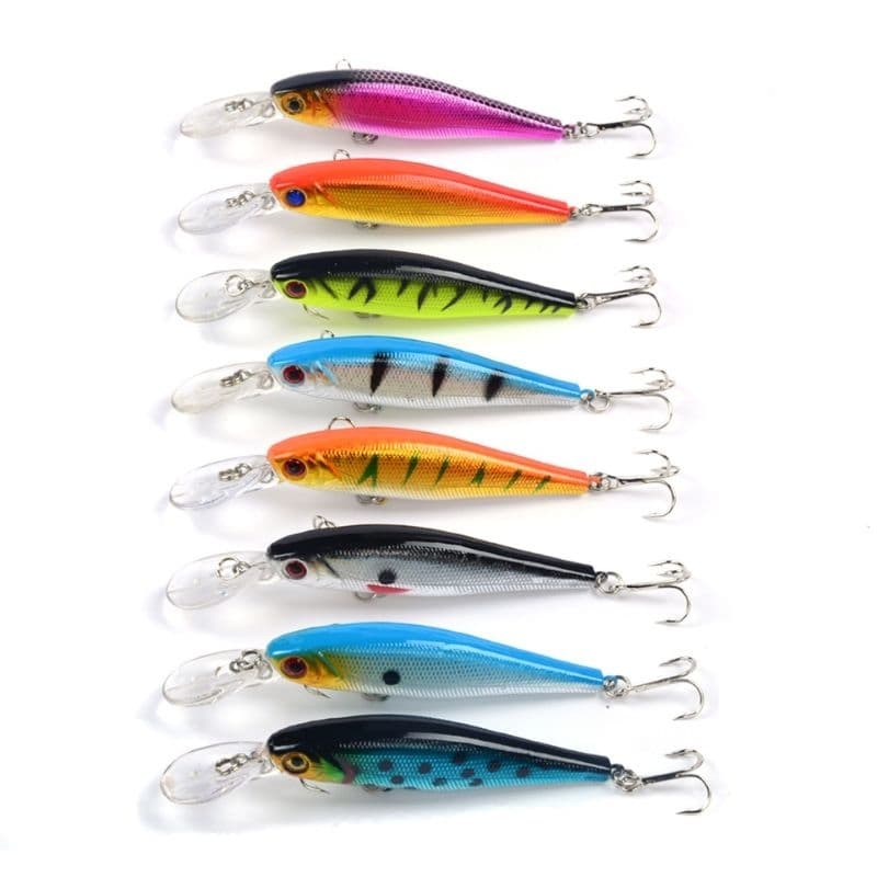 Isca Artificial Para Pesca 9,5cm 11g Minnow Meia Água Com Garatéia