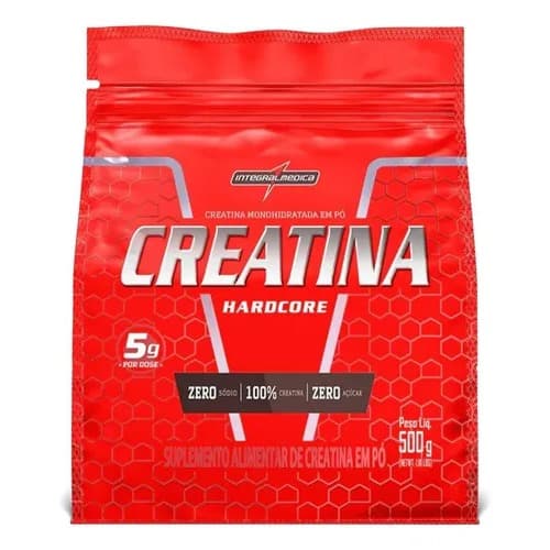 Creatina Hardcore Integralmédica 500g 100% Pura Monohidratada