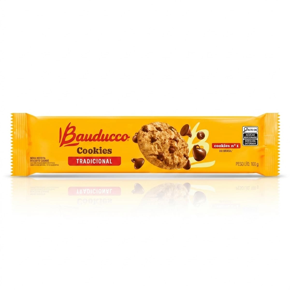 Biscoito Cookies Bauducco Tradicional 100g Gotas de Chocolate ao Leite