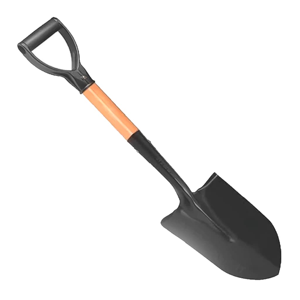 Pá de Bico Ajuntadeira Para Jardinagem Jardim Mini Com Bico 68cm Cabo Madeira Curto Plantar Horta Prático