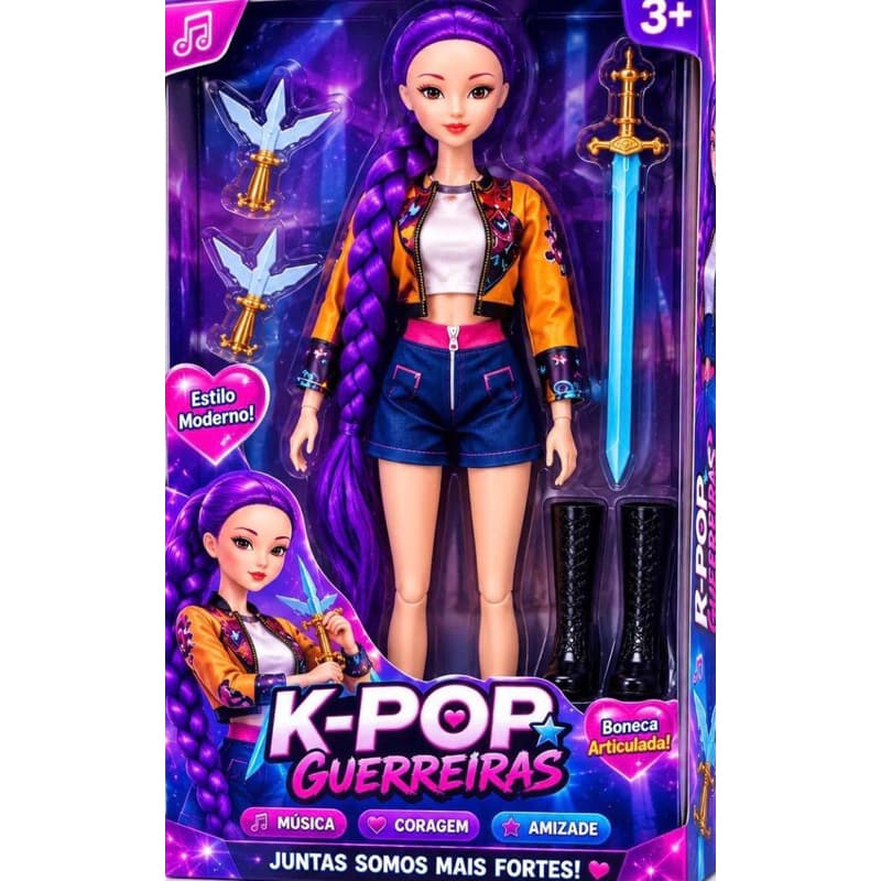 Boneca Rumi KPop Fashion 32cm Musical Articulada