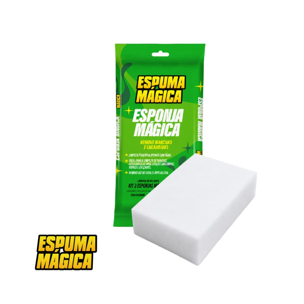 Esponja Mágica Proauto – Automóveis – Para Uso Diário – Limpa Sem Esforço – Espuma Mágica
