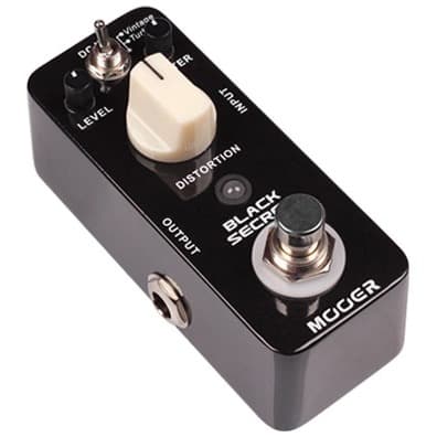 Pedal Guitarra Mooer Black Secret Distortion MDS1 Vintage Turbo Rat True Bypass Mini