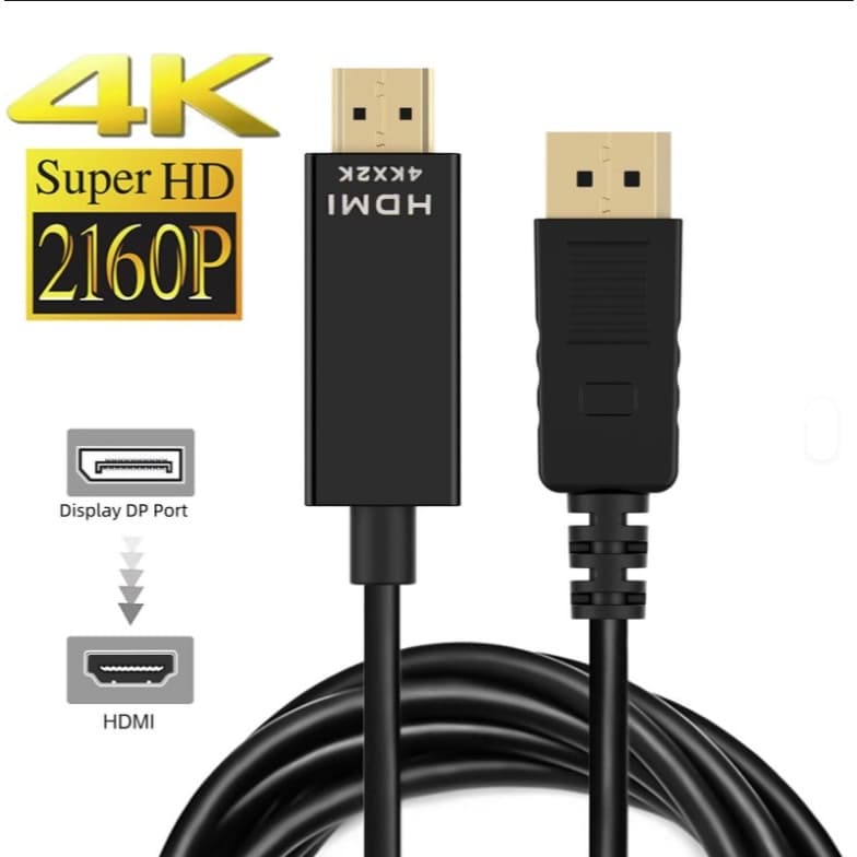 Adaptador Cabo Displayport Hdmi Conversor 4k 60hz Tv Monitor Produto de Alto Desempenho