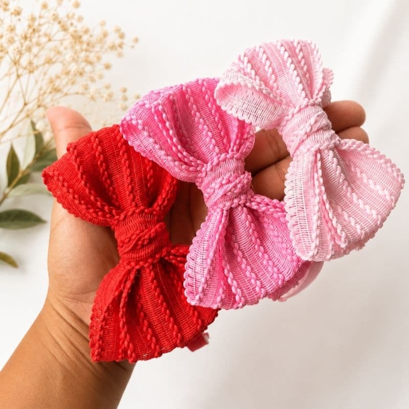 Tiara Infantil com Laço Grande Renda Luxo | Arco de Menina Várias Cores