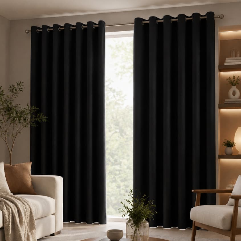 Cortina Blackout Em Tecido Corta Luz 100% Janela Sala Quarto Blecaute Diversos Tamanhos