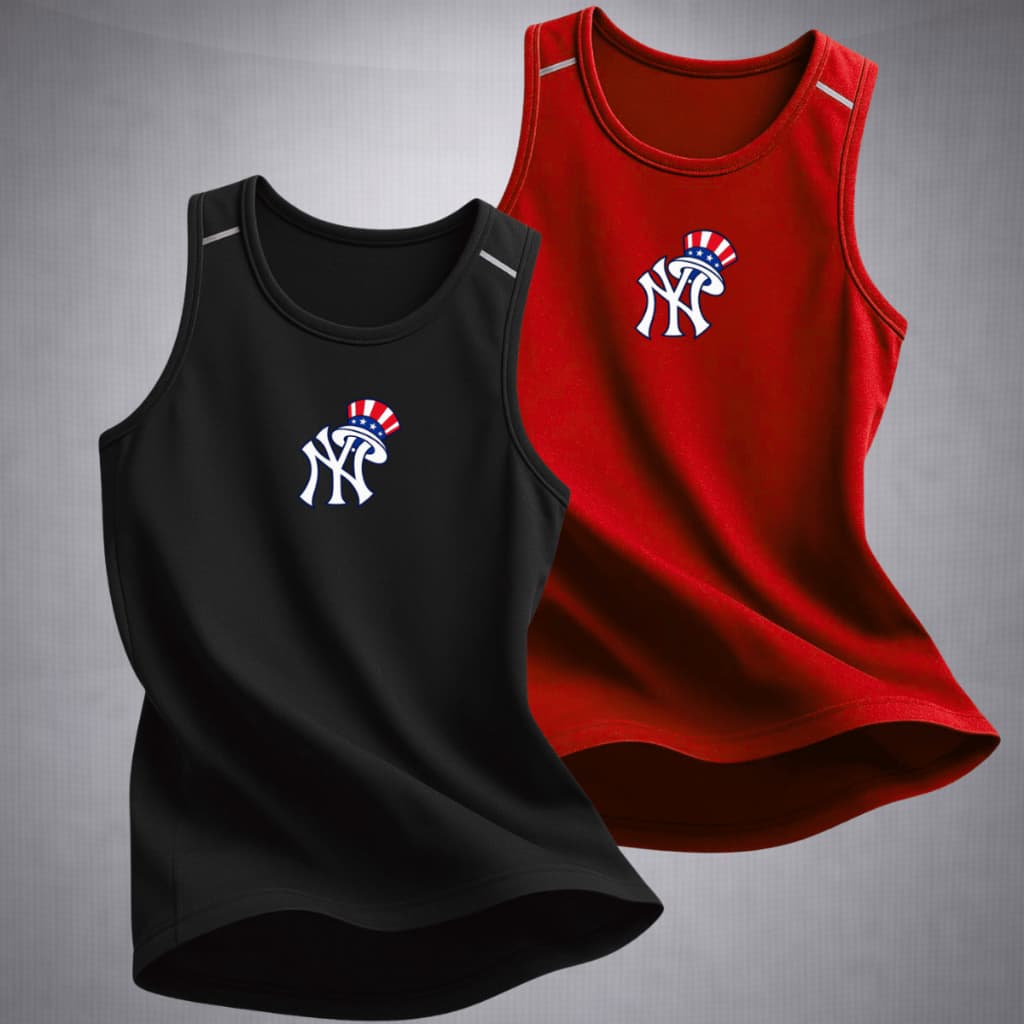 Kit 2 Regatas Dry Fit Masculina Camisa Regata New York Academia Moda Fitness Corrida Antissuor