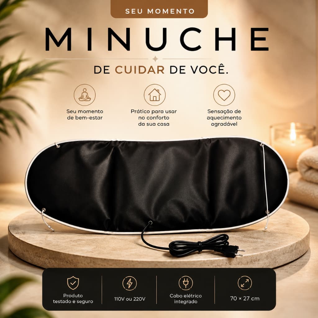 Cinta Térmica Minuche Elétrica Abdominal 110V 220V