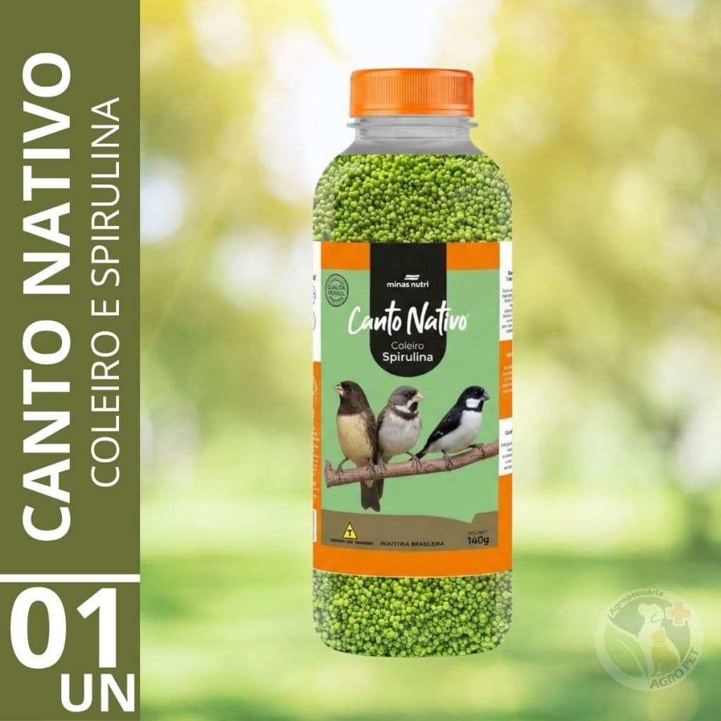 Ração extrusada  Coleiro Spirulina canto nativo 140g