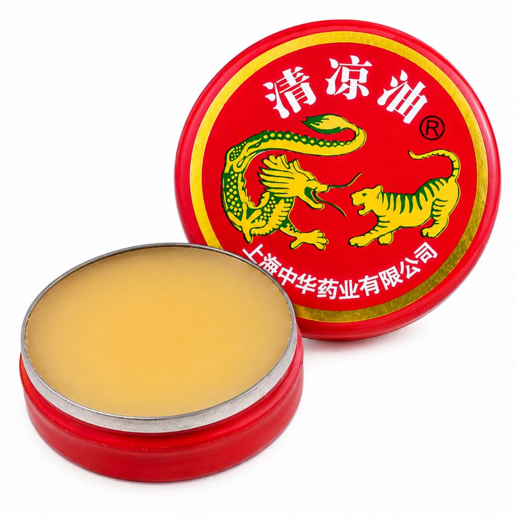 Pomada Chinesa Tiger Balm Original Alívio Imediato Dores Musculares Enxaqueca e Massagem Bálsamo do Tigre Natural 01 Uni