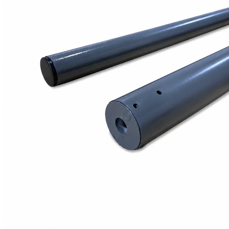 Par de tubos para Toldo Cortina Sob Medida 2'' e 1'' x 1,50 m Galvanizado Área Externa Metalon Porta