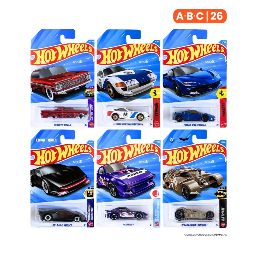 Hot Wheels - Carrinho à Escolha - A B C - 1:64