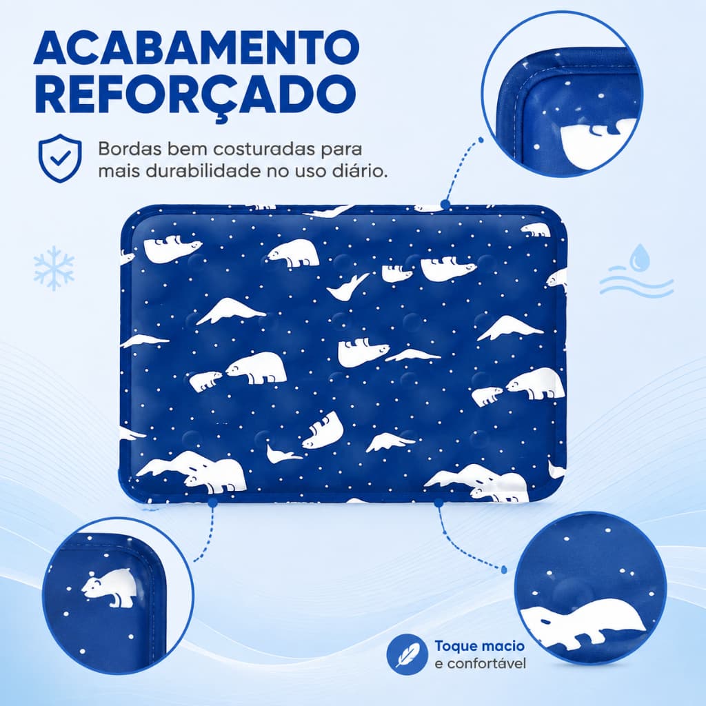 Tapete Gelado Para Cães Refrescante Durável Várias opções de tamanhos