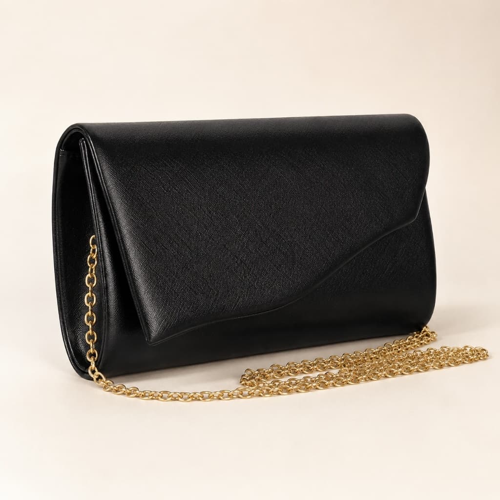 Bolsa Feminina Transversal Pequena com Corrente Clutch Carteira Festa Elegante