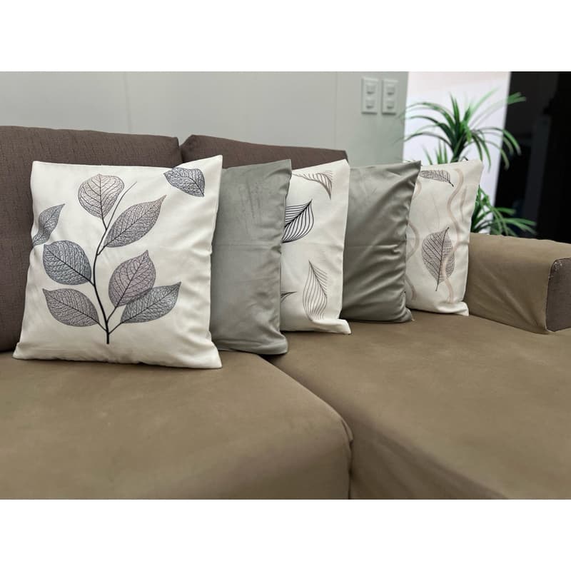 Kit 5 Almofadas Decorativas Suede Sublimadas 3D – Capas de Almofada para Sofá e Cama